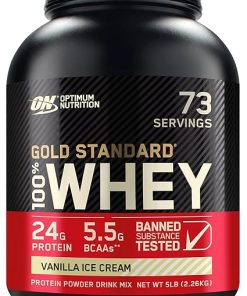 Optimum Nutrition Gold Standard Whey Vanilla Ice Cream – 5 lbs