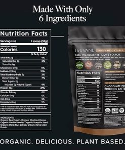 Truvani Vegan Pea Protein Powder | Chocolate | 20g Organic Plant Based Protein | 18 Servings | Keto | Gluten & Dairy Free | Low Carb | No Added Sugar 2