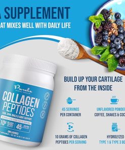 Collagen Peptides Powder – Unflavored Hydrolyzed Collagen Protein Powder for Coffee & Shakes 2
