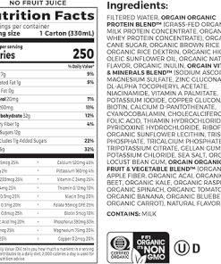 Orgain Organic Nutritional Protein Shake- Vanilla Bean – 16g Grass Fed Whey Protein 2