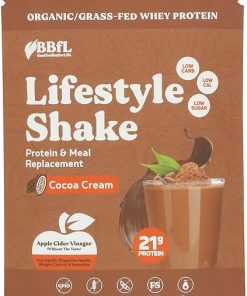 Cocoa Cream Flavored Lifestyle Shake Protein & Meal Replacement- Grass Fed 2