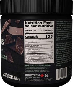 Innotech Nutrition Solutions Fermented Plant Protein & Greens Chocolate Lightly Sweetened – 600 g 2