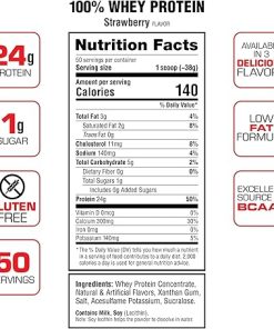 Labrada Nutrition 100% Whey Protein Powder- Strawberry 2