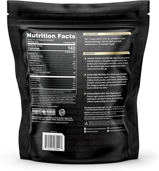 Meal Replacement Protein Light - Light Whole Food Meal Replacement Protein Powder (Blueberry Crumb Cake - Image 2