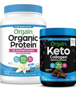 Orgain Keto Collagen Protein Powder- Chocolate (0.88lb) Organic Protein + Superfoods Powder