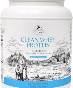 Clean Whey Protein | Grass-Fed Undenatured Goat Whey Protein Powder | 24 g Protein Per Serving- All Natural