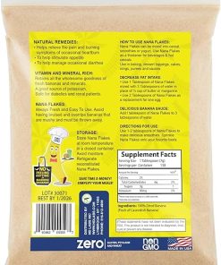 Nana Flakes 100% Pure Banana Flakes Medical Food Powder – Decrease Fat Intake & Natural Remedy for Diarrhea & Heart Burn – Great Source of Protein & Fiber (Banana- Two Pound Bag) 2
