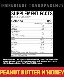 Axe & Sledge Supplements Farm Fed 100% Whey Protein Isolate with Digestive Enzymes (Peanut Butter N’ Honey) 2