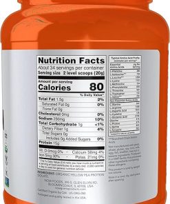 NOW Foods Sports Nutrition- Certified Organic Pea Protein 15 Grams 2