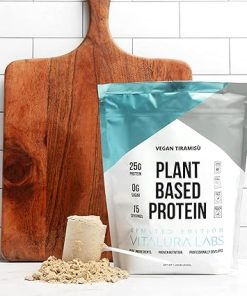 Plant-Based Protein Powder – Vegan Protein Powder Made from Pea- Rice & Pumpkin – No Added Sugar – No Artificial Ingredients – Tiramisu – 15 Servings
