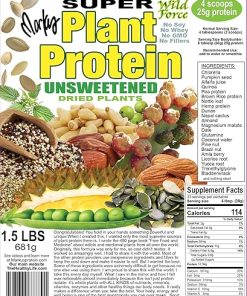 Wild Force Super Plant Protein – Unsweetened – Protein Powder Enriched with Exotic Pine Nuts- Durian 2