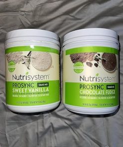 Nutrisystem Nutricrush Probiotic Shakes Chocolate Fudge and Sweet Vanilla Shake Mix – Protein & Probiotics Support Digestive Bust Belly Bloat 2 Containers 16.3 oz. each 28 Servings-(Pack of 2) 2