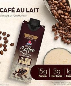 Atkins Café au Lait Iced Coffee Protein Shake- 15g Protein 2