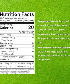 DEAL SUPPLEMENT Unflavored Pea Protein Powder- 5lbs – Premium North American Grown Peas – Easily Digested Isolate Form – Great for Shakes 2
