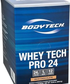 BodyTech Whey Tech Pro24 Powder Rich Chocolate (12- 1.1 oz Packets)