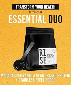 Starter Pack: Vanilla Protein Powder & Stainless Steel Scoop Bundle- Easy to Digest 30g Madagascar Vanilla Protein 2